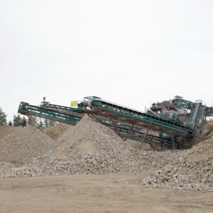 A picture showing a pile of aggregates